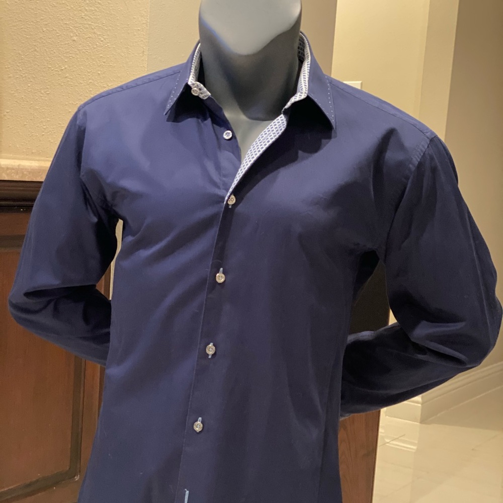 Jared Lang cotton shirt w/ sophisticated details
